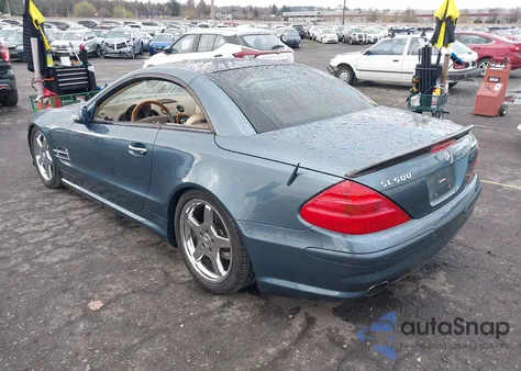 2003 Mercedes-Benz Sl 500 z USA, uszkodzony, nr VIN WDBSK75F73F047826